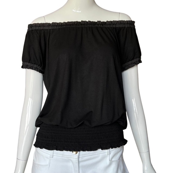 INC International Concepts Black Peasant Blouson Top Size Small - Picture 7 of 10